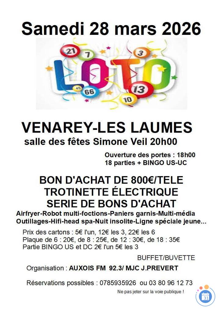 Image loto mjc venarey les laumes (photo 1)