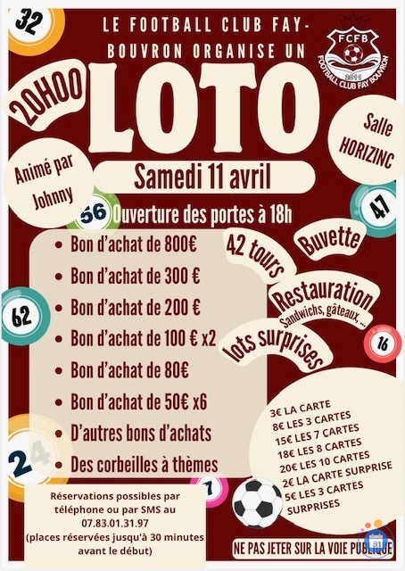Image Super loto animé par johnny le 11 avril (photo 1)