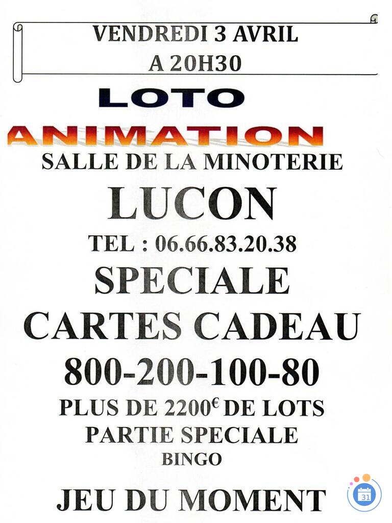 Image Soirée Animation Loto Spéciale Carte Cadeau (photo 1)