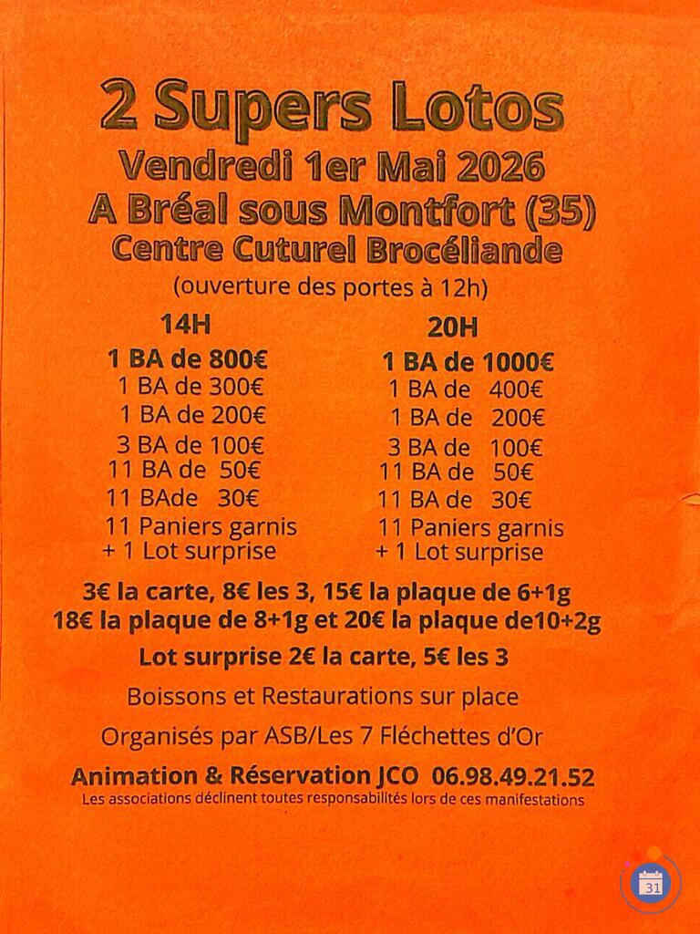 Image 2 supers lotos ASB 7 fléchettes d' Or de Bréal avec JCO (photo 1)