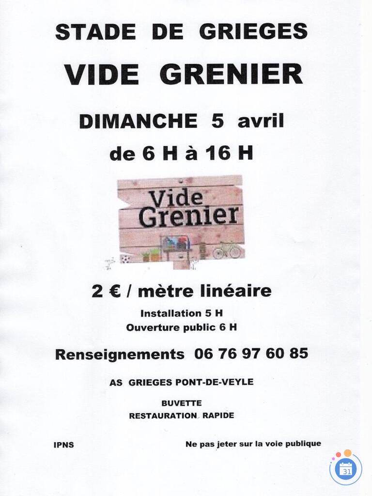 Image Vide grenier ASGPV (photo 1)