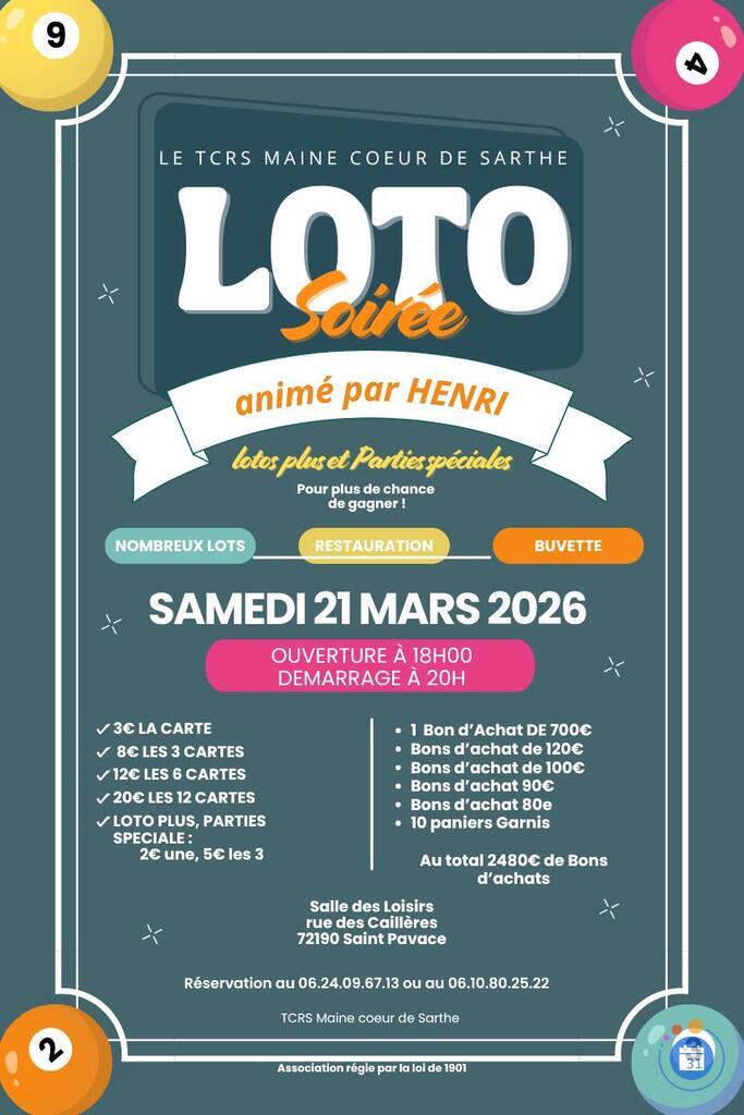 Image LOTO du TCRS Maine Coeur de Sarthe (photo 1)