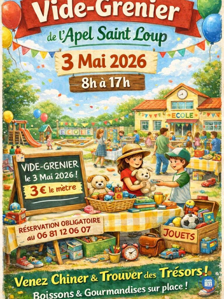 Image Vide grenier de l'Apel Saint Loup (photo 1)
