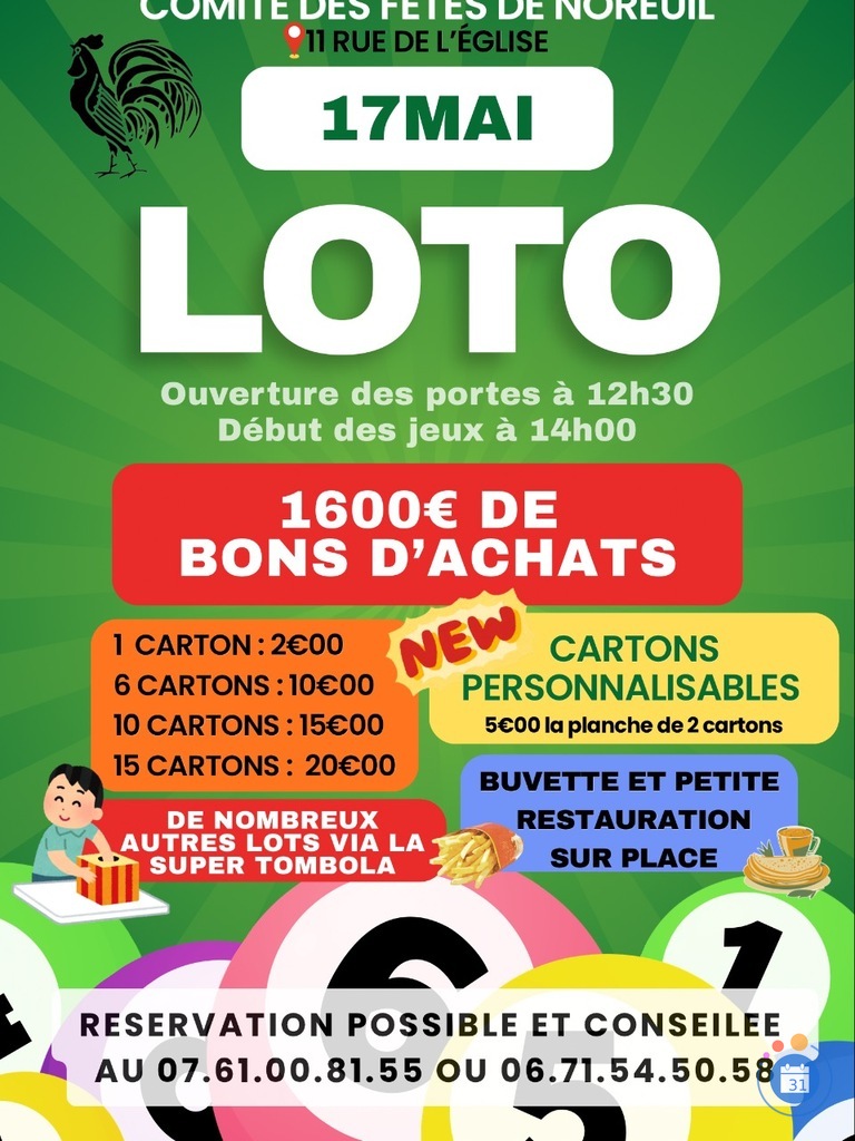 Image Loto à Noreuil le 17 mai 2026 (photo 1)
