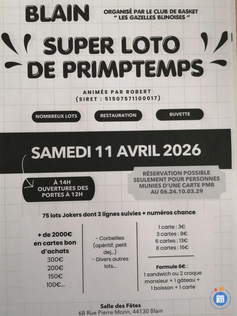 Image Super loto de Printemps (photo 1)