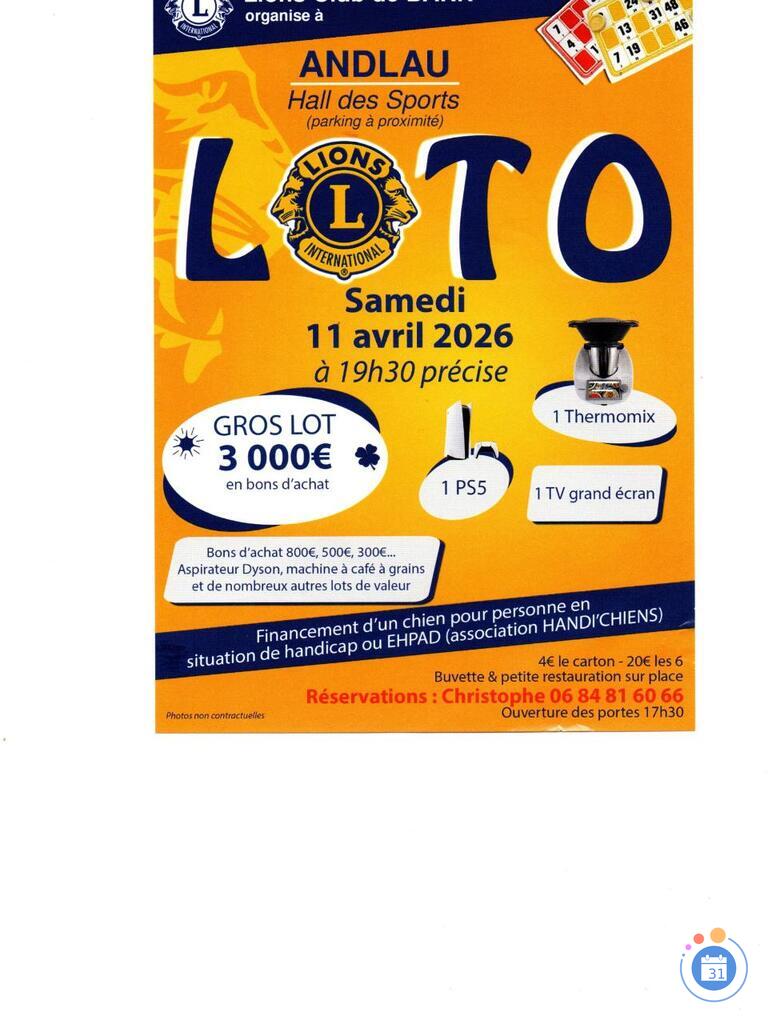 Image Loto Lions Club de Barr animé par Christophe (photo 1)