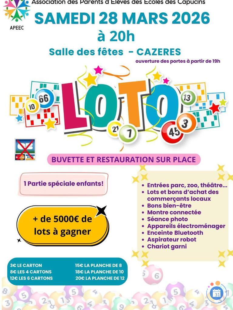 Image Loto Association Parents d'Elèves des Écoles des Capucins (photo 1)