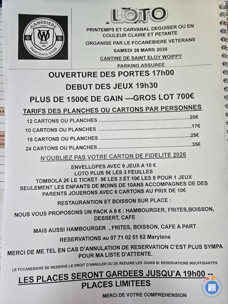 Image Loto du fccanebiere woippy (photo 1)