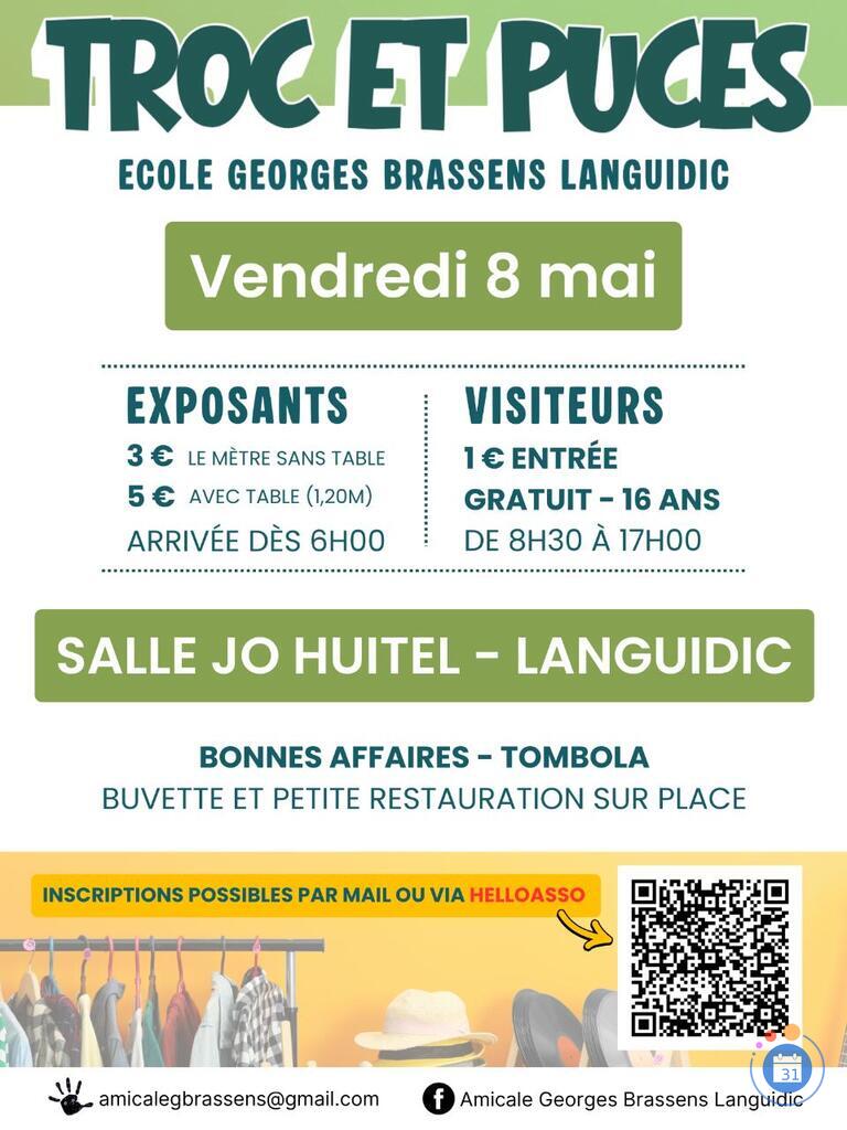 Image Troc et puces - école georges brassens Languidic - 8 Mai (photo 1)