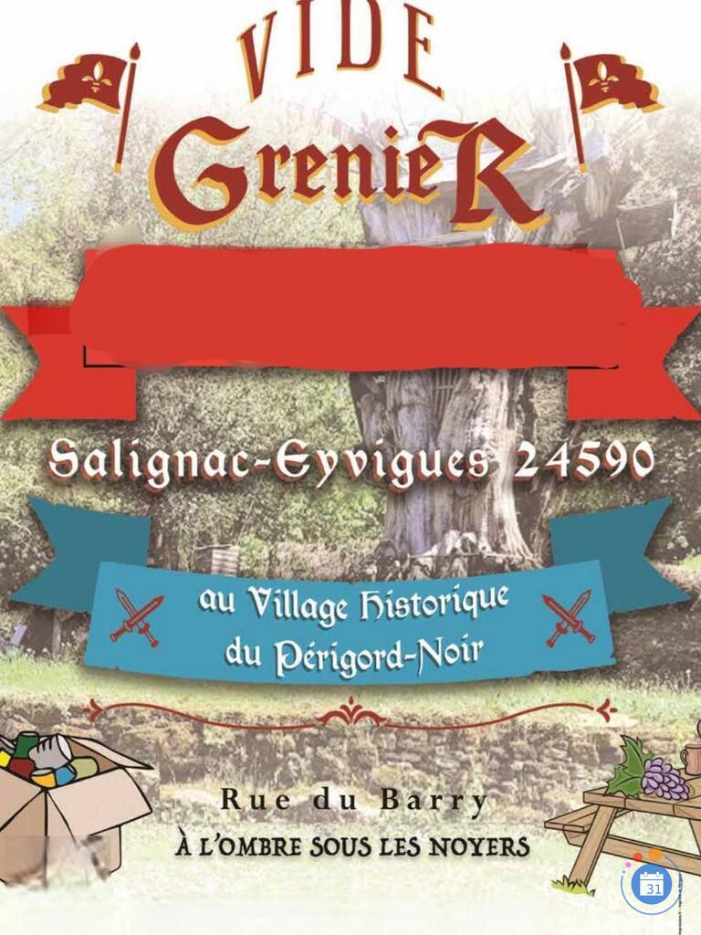 Image Vide grenier au village historique du Périgord noir (photo 1)