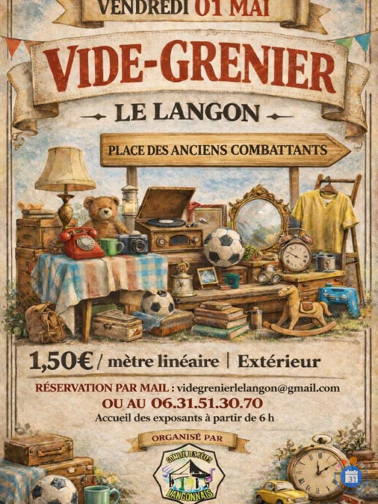 Image Vide grenier Le Langon (photo 1)