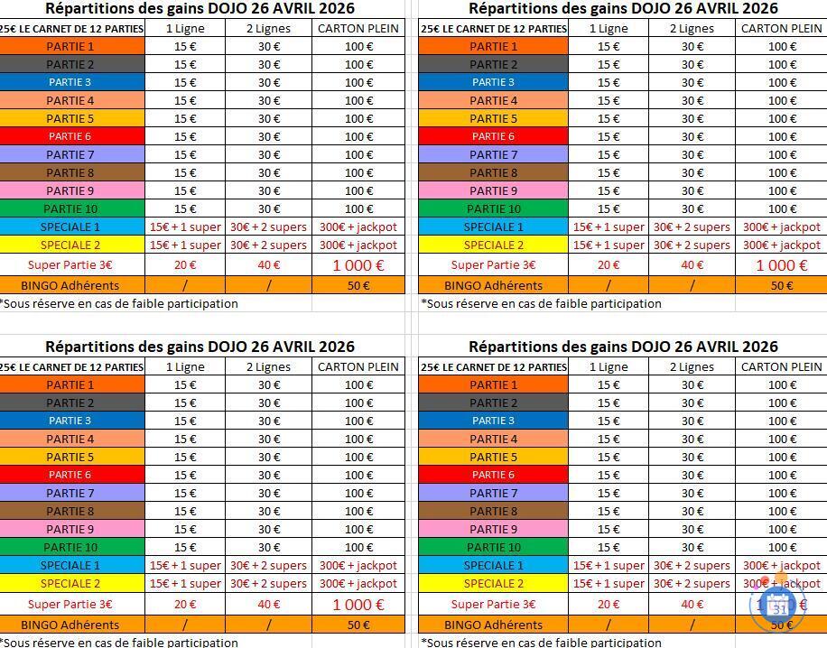 Image Loto du dojo jean-louis borloo (photo 1)