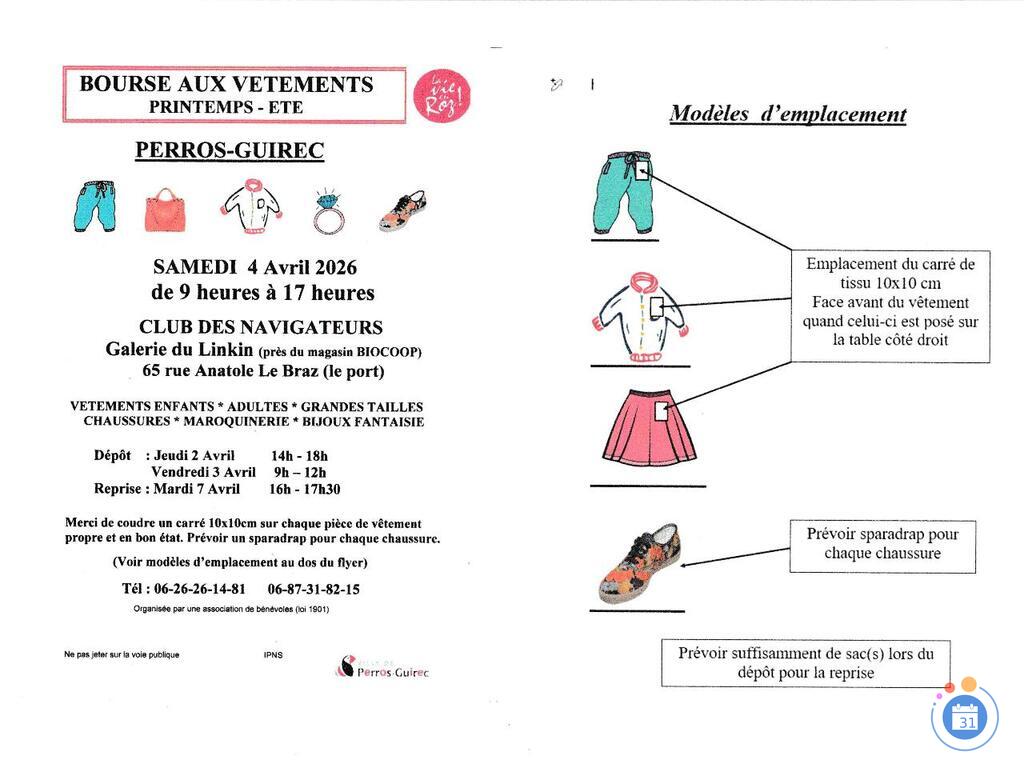 Image Bourse aux vêtements - Printemps-été (photo 1)