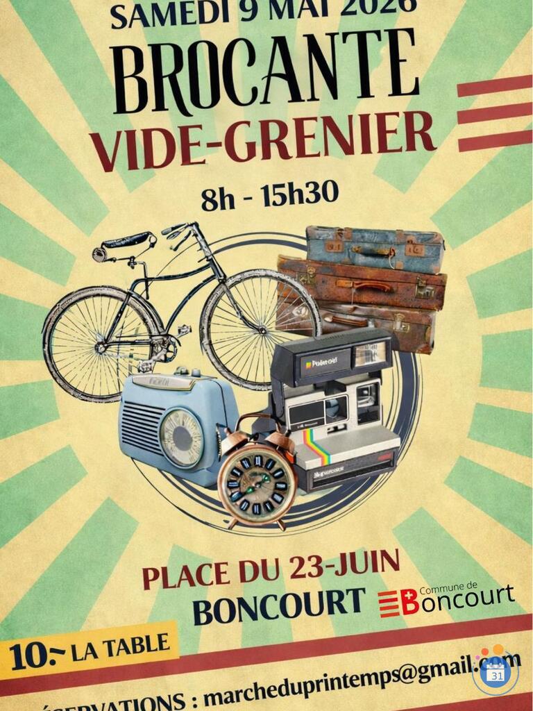 Image Brocante, vide-grenier, Marché du Printemps Boncourt (photo 1)