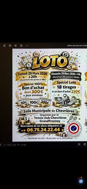 Image Loto du tennis de Chevrières -Grandfresnoy (Sur Réservation) (photo 1)