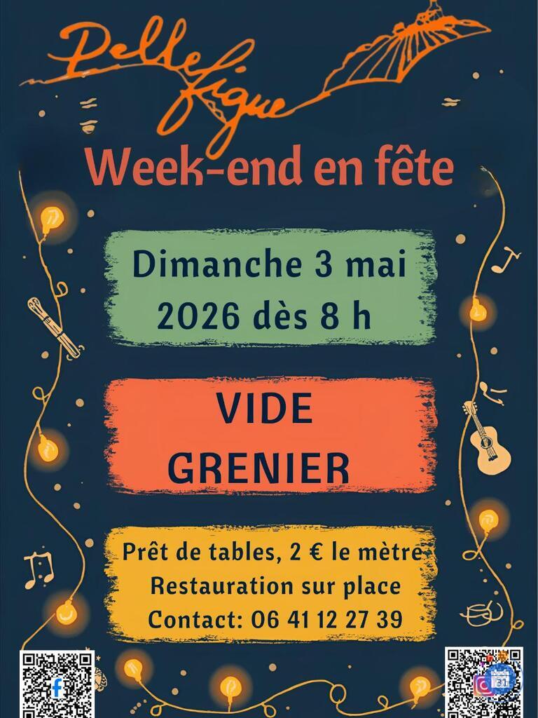 Image Vide grenier fête du village de Pellefigue 1er we de Mai (photo 1)