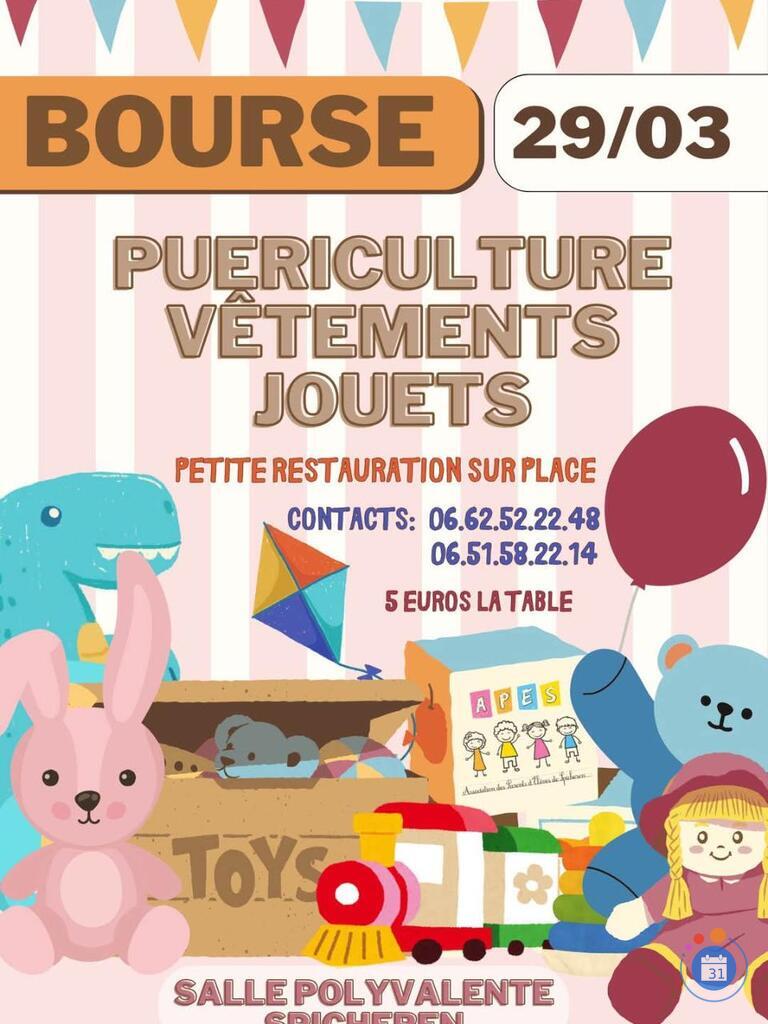 Image Bourse du monde de l'enfant: vêtements, jouets, puériculture (photo 1)