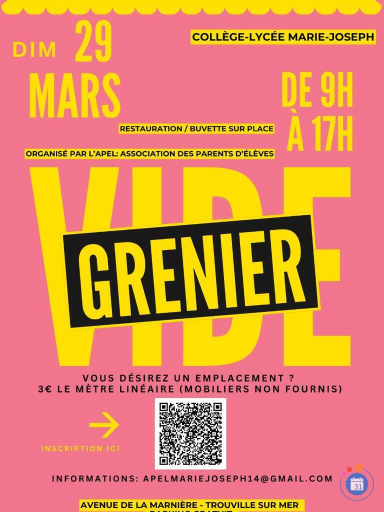 Image Vide-grenier de l'APEL du collège Marie-Joseph (photo 1)