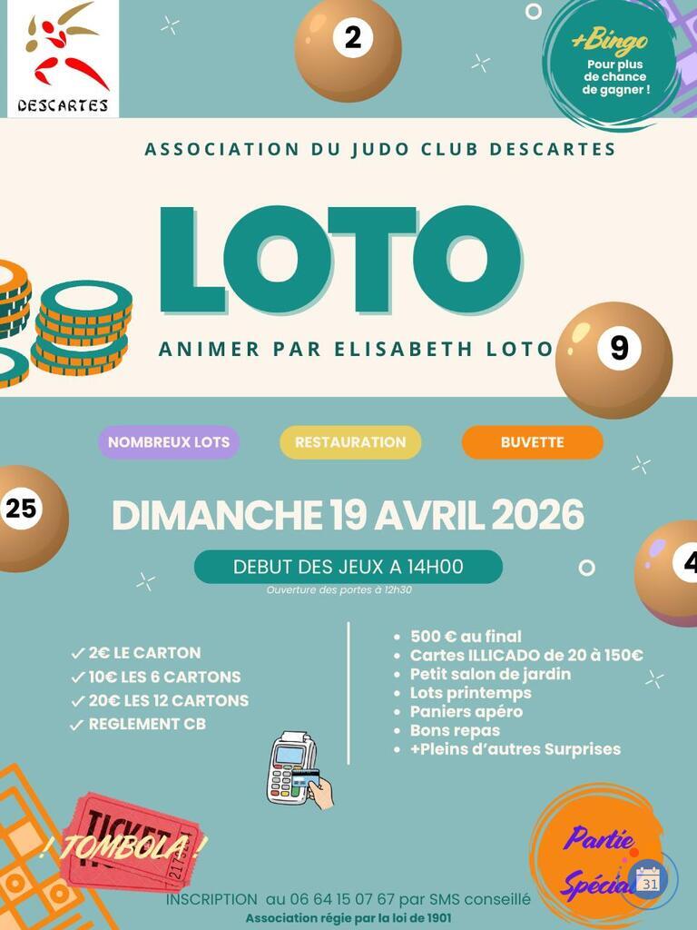 Image LOTO Judo Club Descartes animation Elisabeth Loto (photo 1)