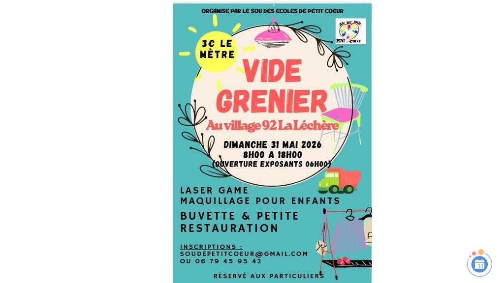 Image Vide grenier du Sou des écoles de Petit-coeur (photo 1)