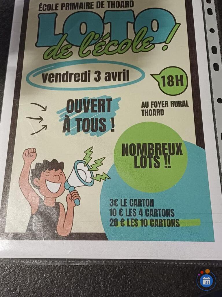 Image Loto de l ecole de thoard (photo 1)