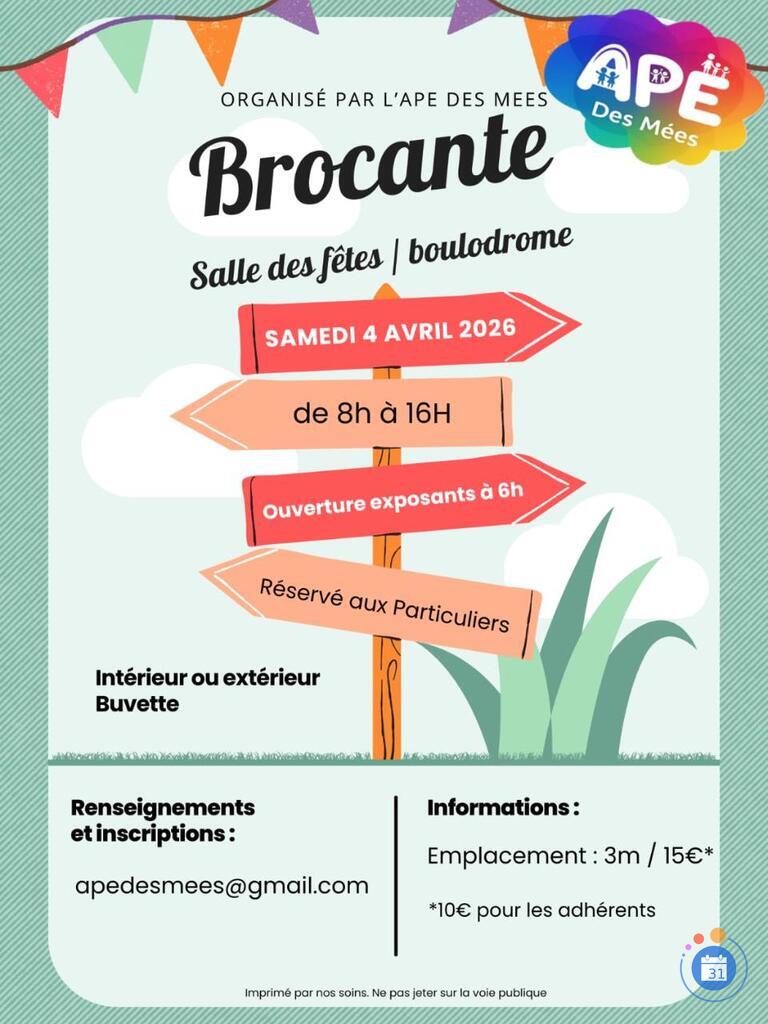 Image Brocante au profit des élèves des écoles des Mées (photo 1)