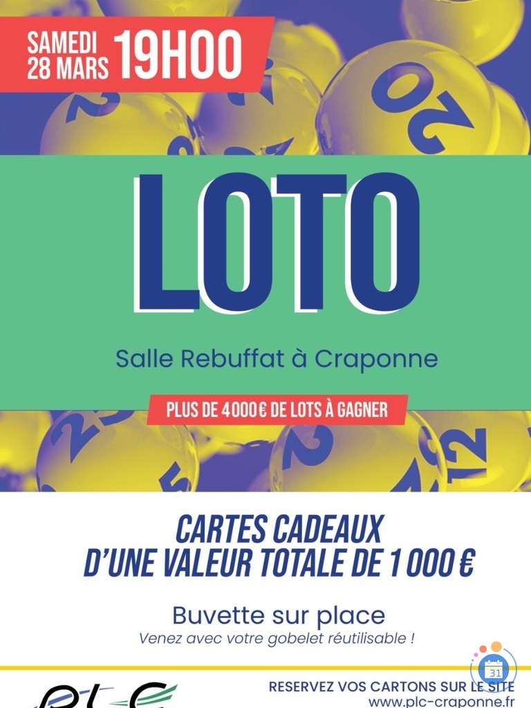 Image Grand Loto du PLCraponne (photo 1)