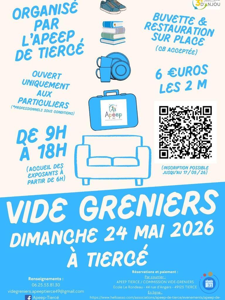 Image Vide-greniers de l'APEEP de Tiercé (photo 1)