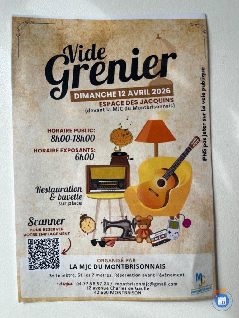 Image Vide grenier de la mjc (photo 1)