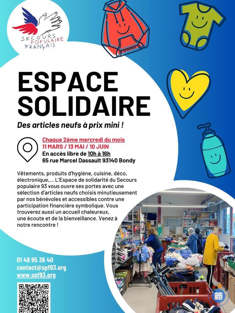 Image Espace solidaire du Secours pop 93: du neuf à des prix minis (photo 1)