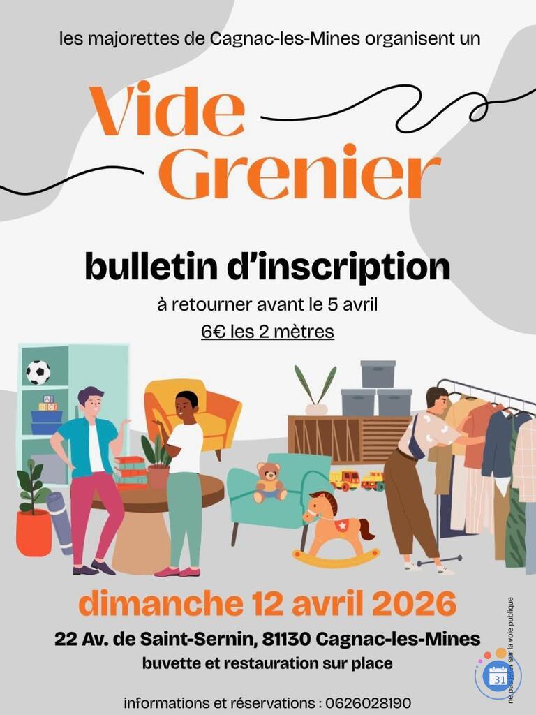 Image Vide Grenier des Majorettes de Cagnac Les Mines (photo 1)