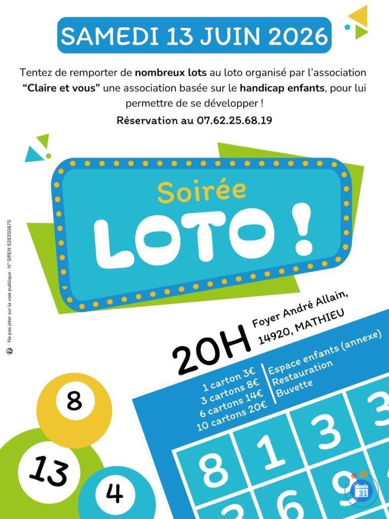 Image Loto caritatif de l'association Claire et vous (photo 1)