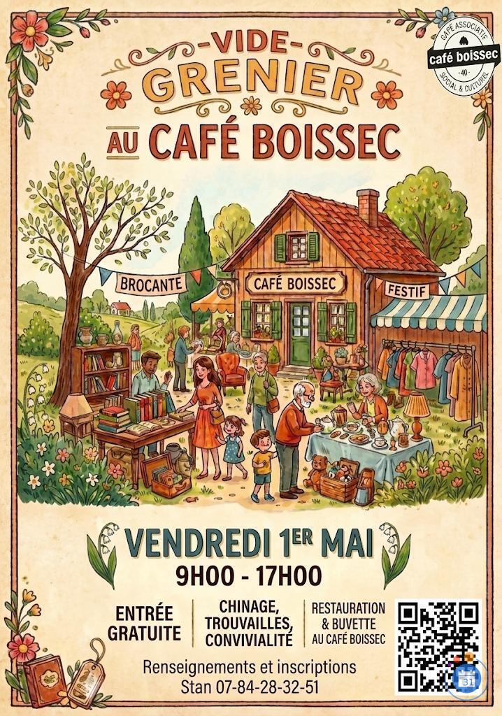Image Vide grenier café boissec (photo 1)