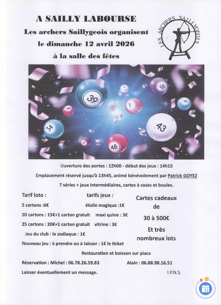 Image loto des archers saillygeois (photo 1)