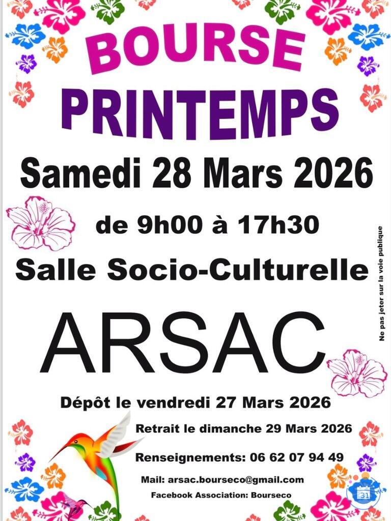 Image Bourse aux vêtements Printemps Eté Arsac (photo 1)