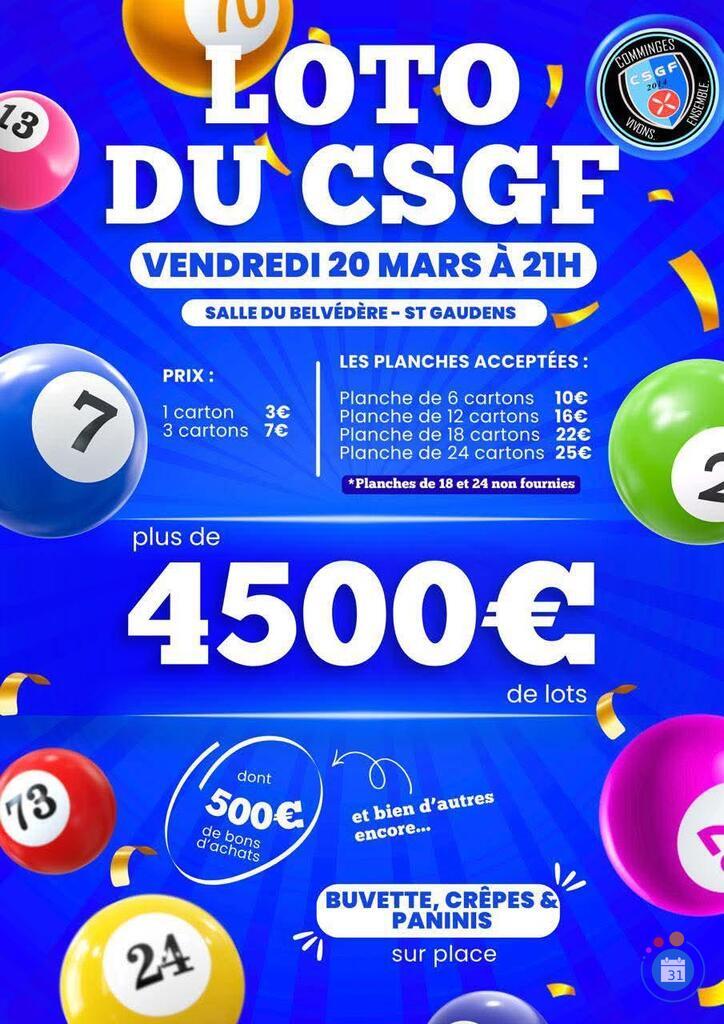 Image Loto du Comminges Saint Gaudens Foot (photo 1)