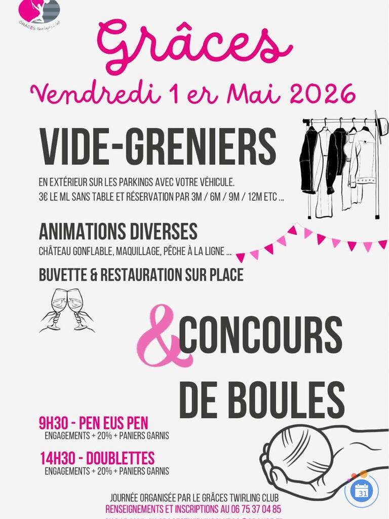 Image Grâces Twirling Club : Vide-greniers - Concours de boules. (photo 1)
