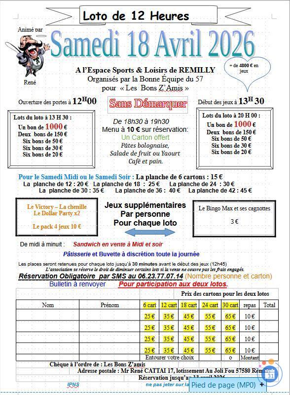 Image Loto des bon's amis 88 (photo 1)