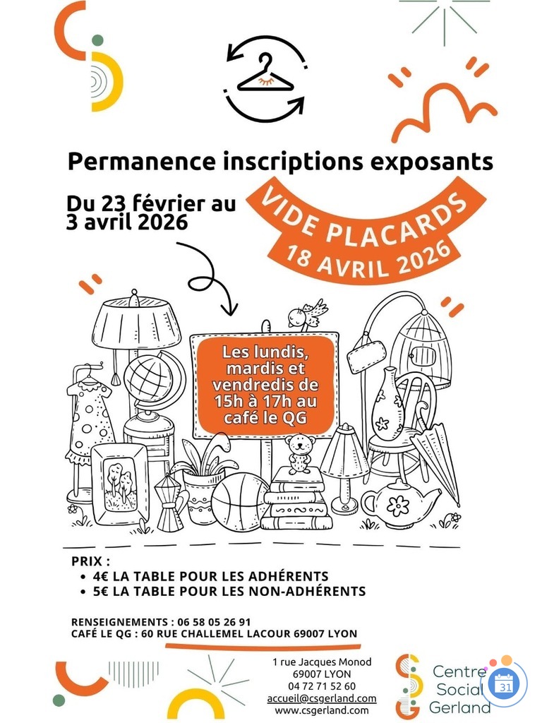 Image Vide placard centre social de gerland (photo 1)