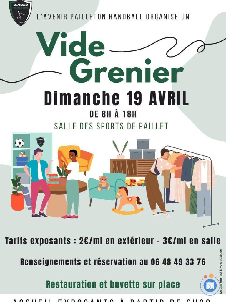 Image Vide grenier de l Avenir Pailleton Handball (photo 1)