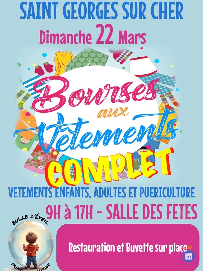 Image Bourse aux vêtements adultes enfants et puériculture (photo 1)