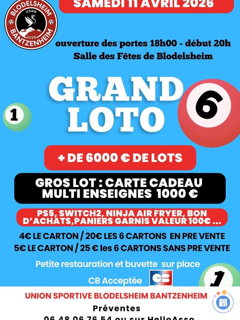 Image Grand Loto de L'US Blodelsheim Bantzenheim (photo 1)