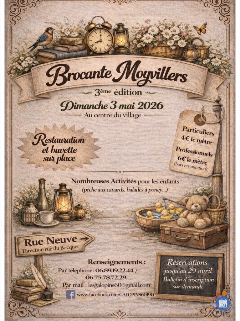 Image 3è brocante à Moyvillers (photo 1)