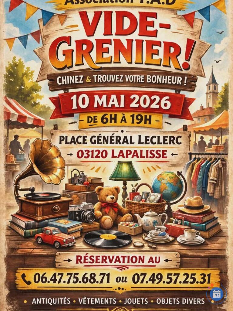 Image Vide grenier de l'association T.A.D (photo 1)