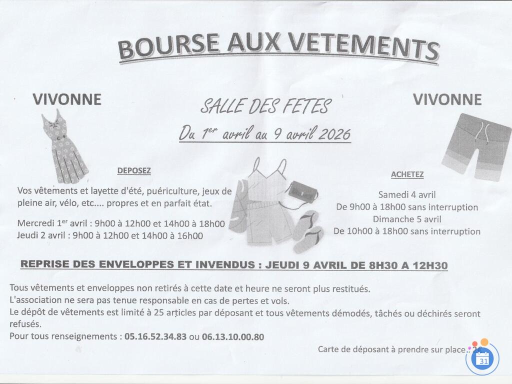 Image bourse aux vêtements été ,jeux pleins d'air ,puériculture (photo 1)