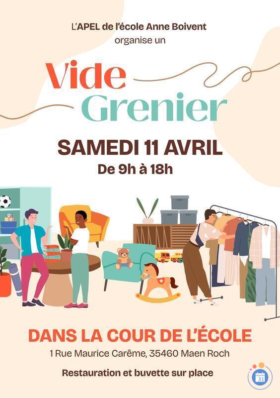 Image Vide grenier Ecole Anne Boivent (photo 1)