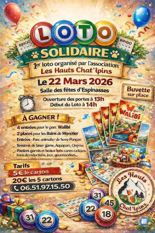 Image Loto de l'association Les Hauts Chat'lpins (photo 1)