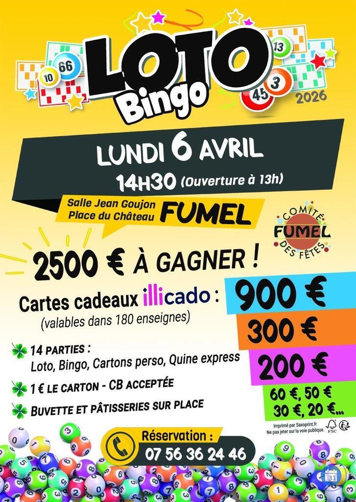 Image Loto bingo du comite des fetes de fumel spécial pâques (photo 1)