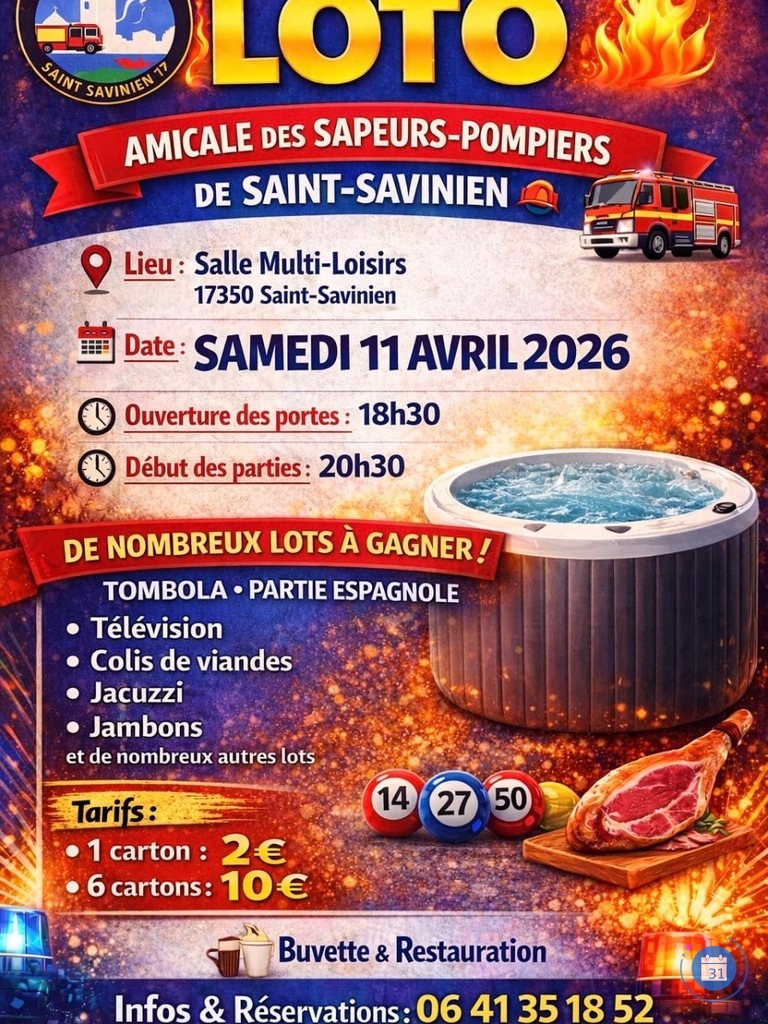 Image Loto des Sapeurs Pompiers de Saint Savinien (photo 1)