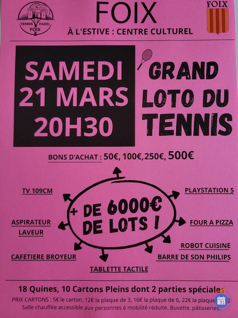 Image Loto annuel du Tennis Club de Foix (photo 1)